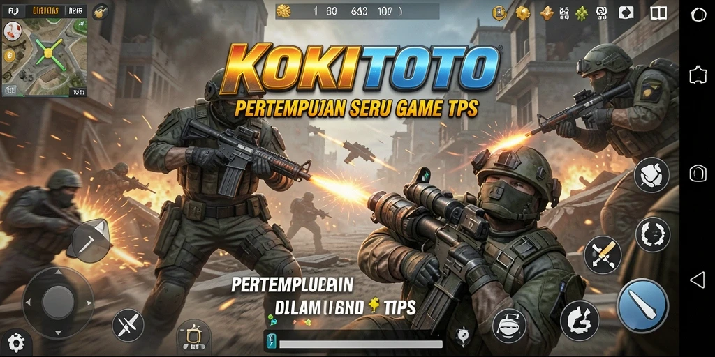 Screenshot gameplay KOKITOTO menunjukkan aksi pertempuran yang mendebarkan.