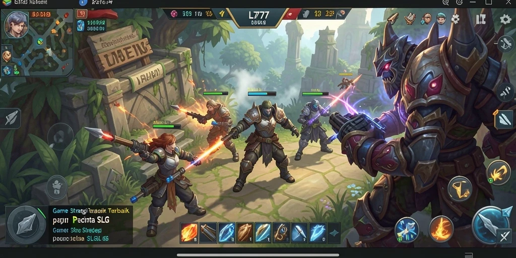 Tangkapan layar menunjukkan aksi seru dalam game strategi L777.