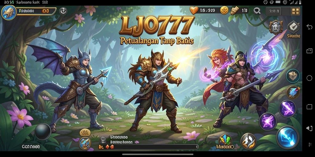 Screenshot LJO777 menampilkan aksi pertarungan yang mendebarkan dalam dunia fantasi.