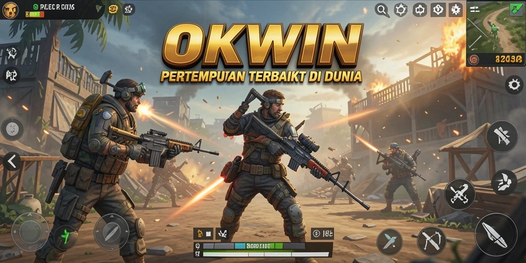 Gameplay seru di Battle Royale OKWIN dengan aksi penuh adrenalin.